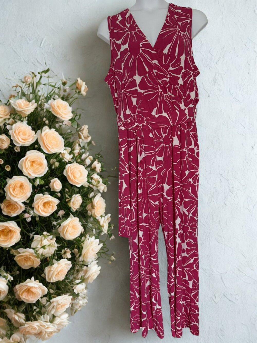 Pink and White Jumpsuit - NWT